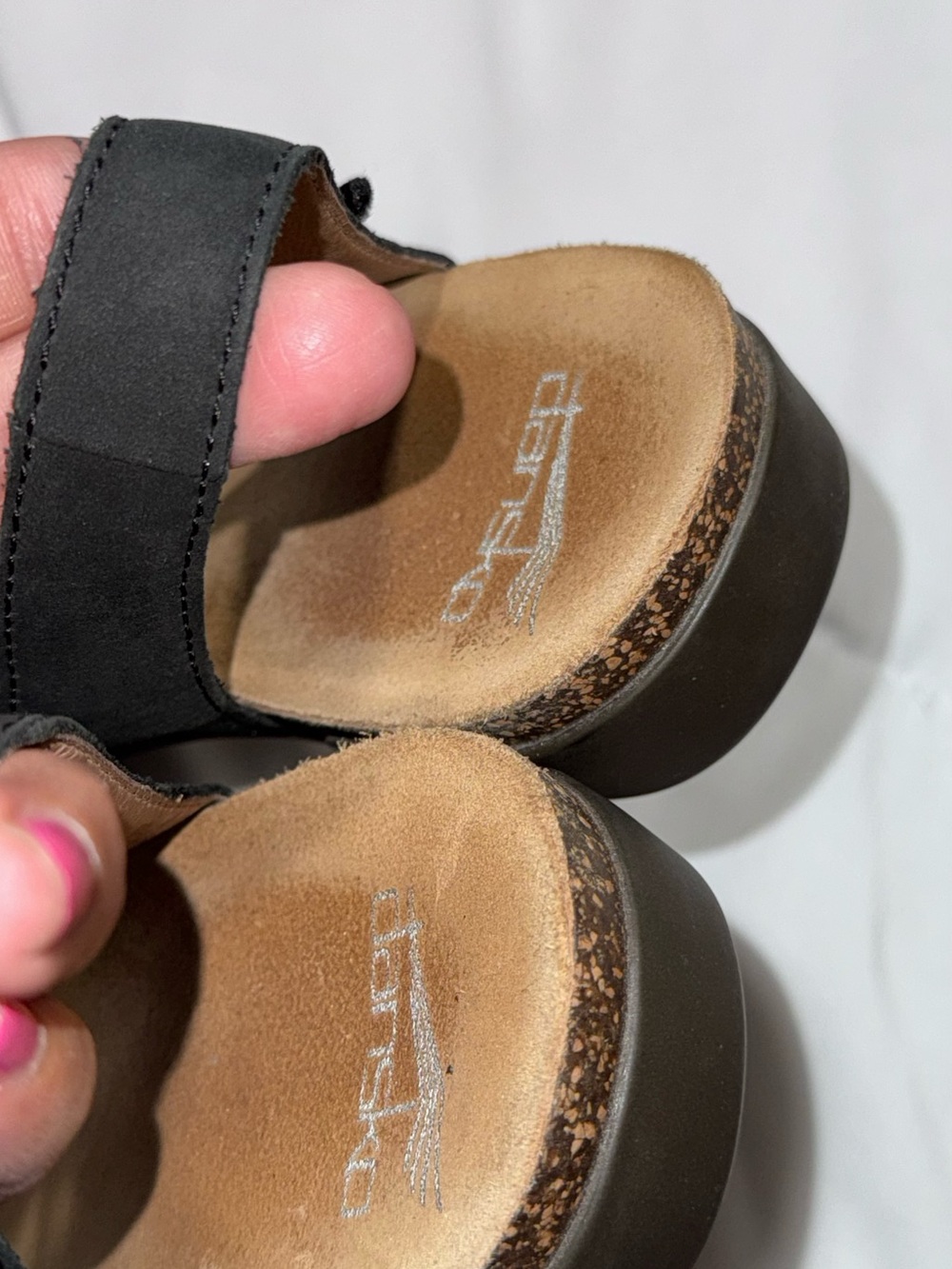 Dansko Rowan Black Slingback Flat closed toe Sandals 39 8.5-9 - Picture 13 of 15